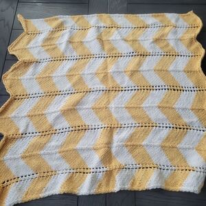 Handmade Baby Blanket Knit Crocheted